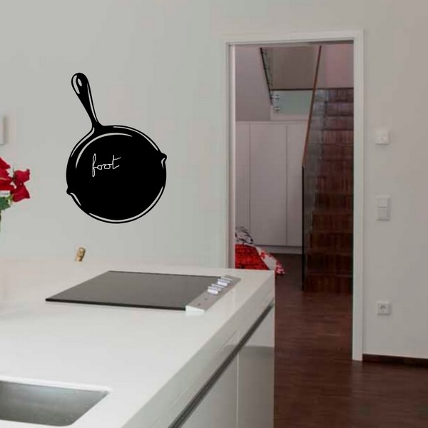Exemple de stickers muraux: Ardoise Poele